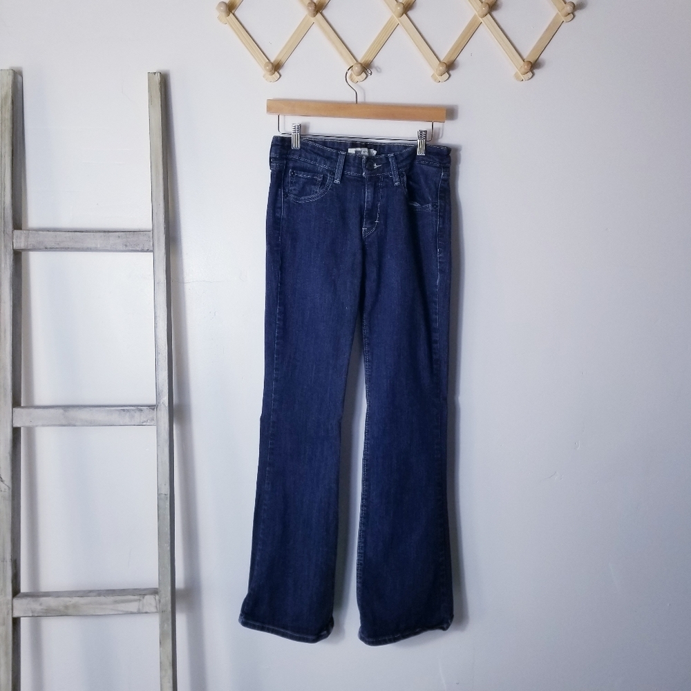 LEVI'S 518 BOOTCUT DARK DEIUM 99% COTTON JEANS SIZE 9